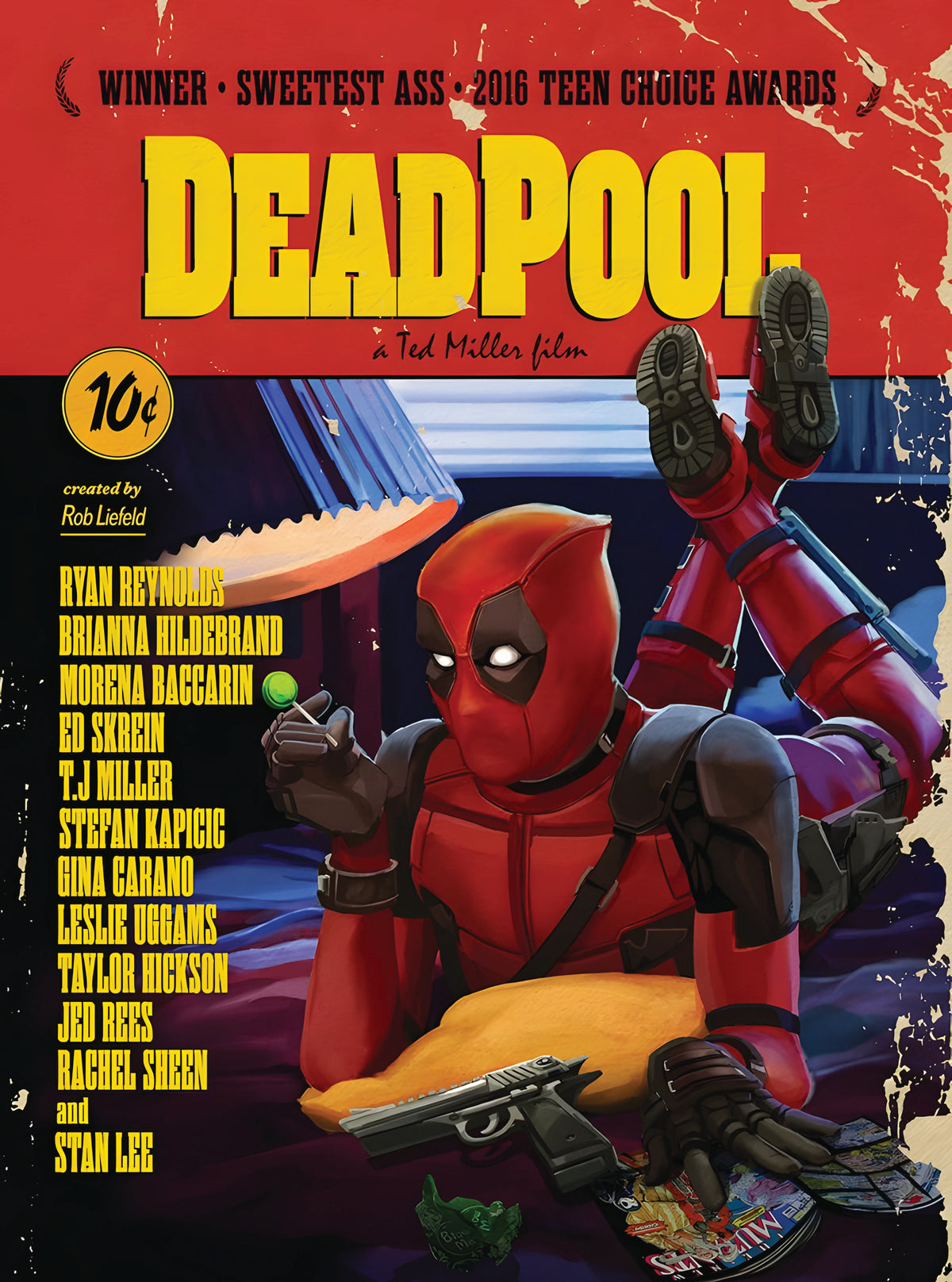 بوستر DeadPool - تصميم الطباعة من T33