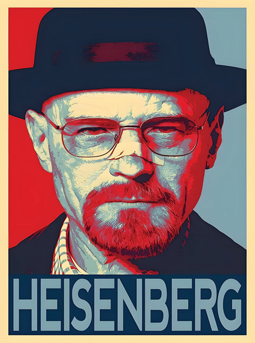 بوستر Breaking Bad (Heisenberg) - تصميم الطباعة من T33