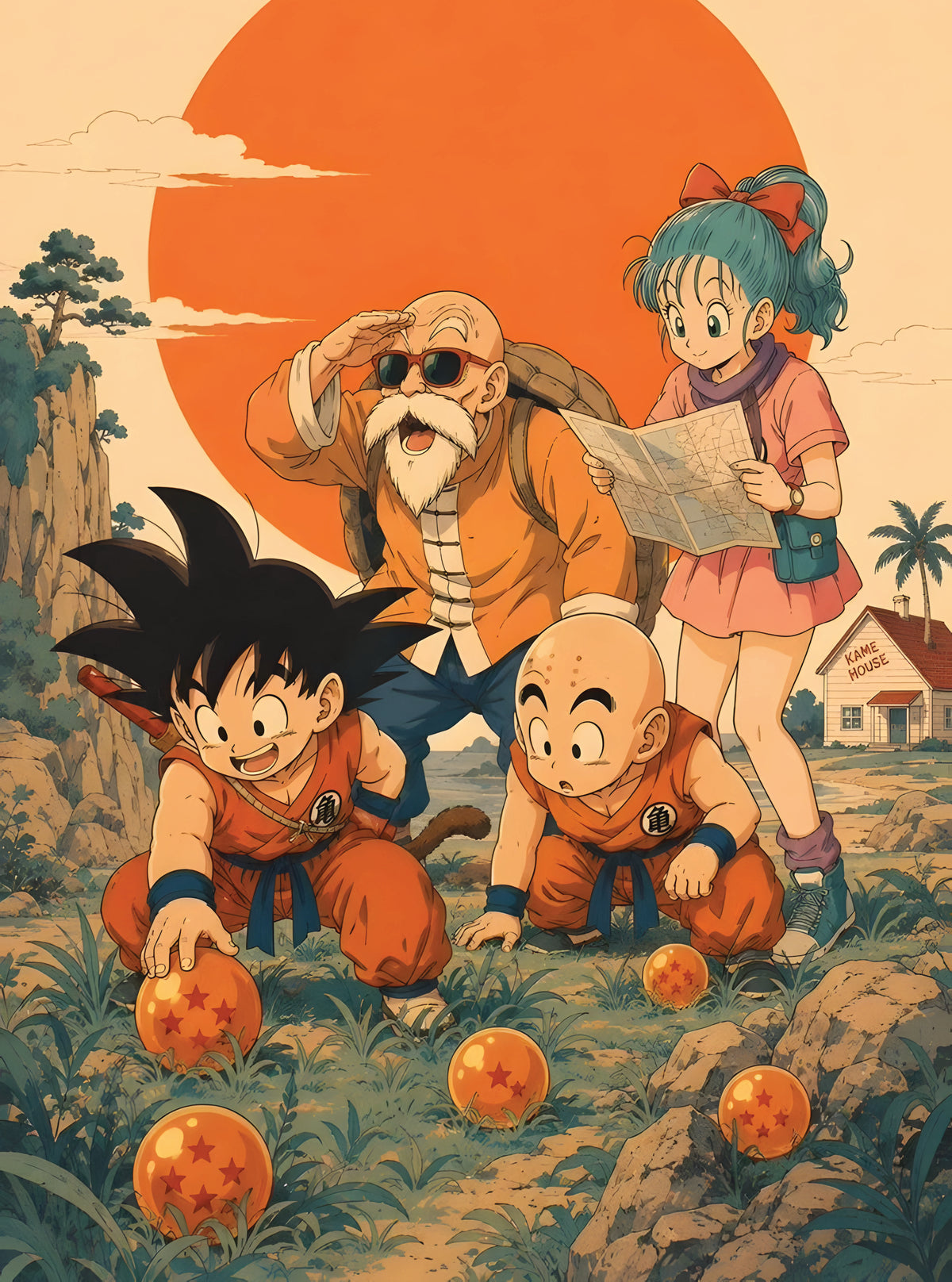 بوستر Dragon ball 1 - تصميم الطباعة من T33
