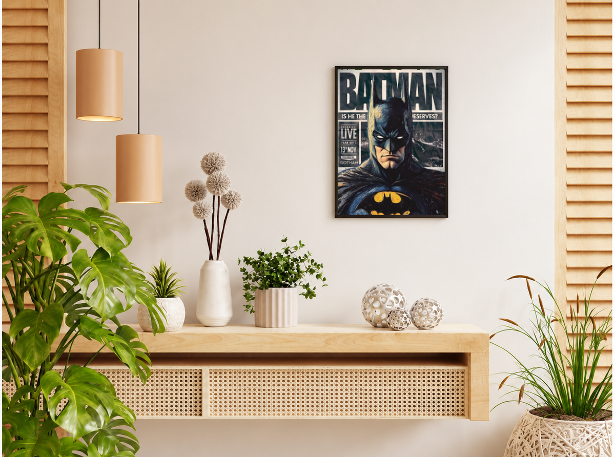 بوستر Batman بفريم أسود من T33