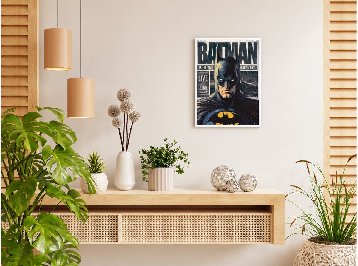 بوستر Batman بفريم أبيض من T33