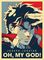 بوستر JoJo's Bizarre Adventure - تصميم الطباعة من T33