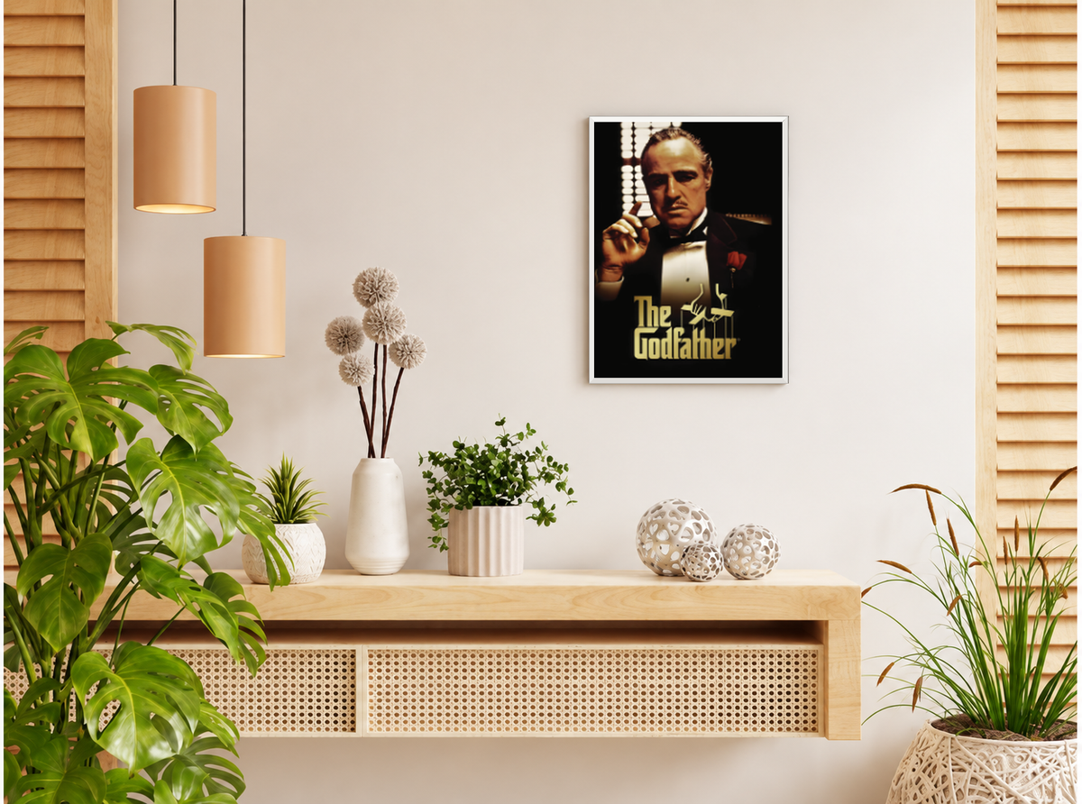 بوستر The Godfather بفريم أبيض من T33