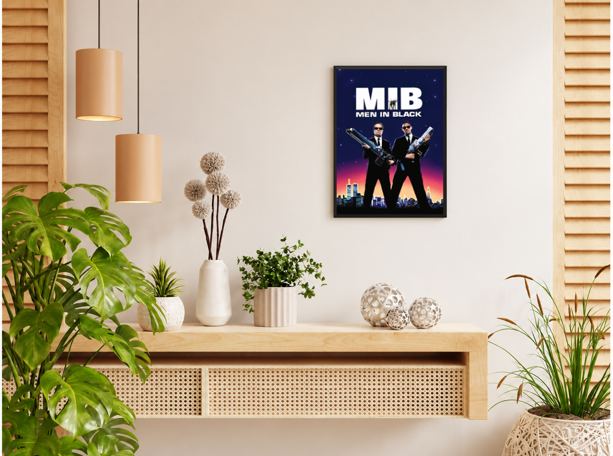 بوستر Men in Black بفريم أسود من T33