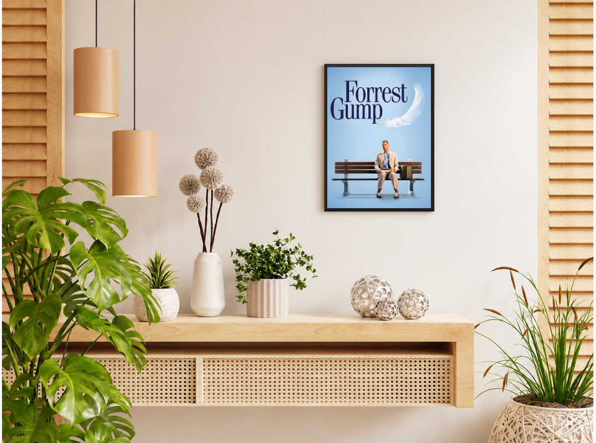 بوستر Forrest Gump بفريم أسود من T33