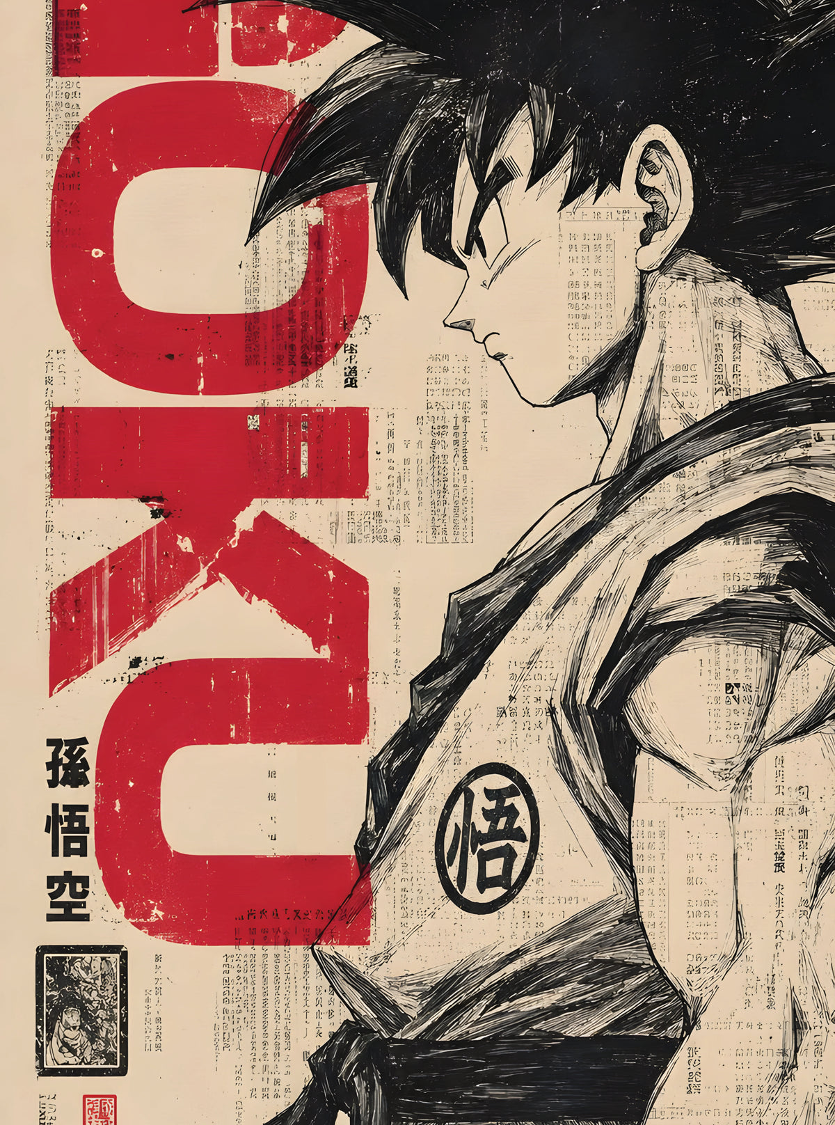 بوستر Dragon ball 4 - تصميم الطباعة من T33