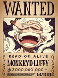 بوستر Luffy wanted - تصميم الطباعة من T33