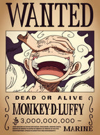 بوستر Luffy wanted - تصميم الطباعة من T33