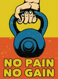 بوستر No pain no gain - تصميم الطباعة من T33