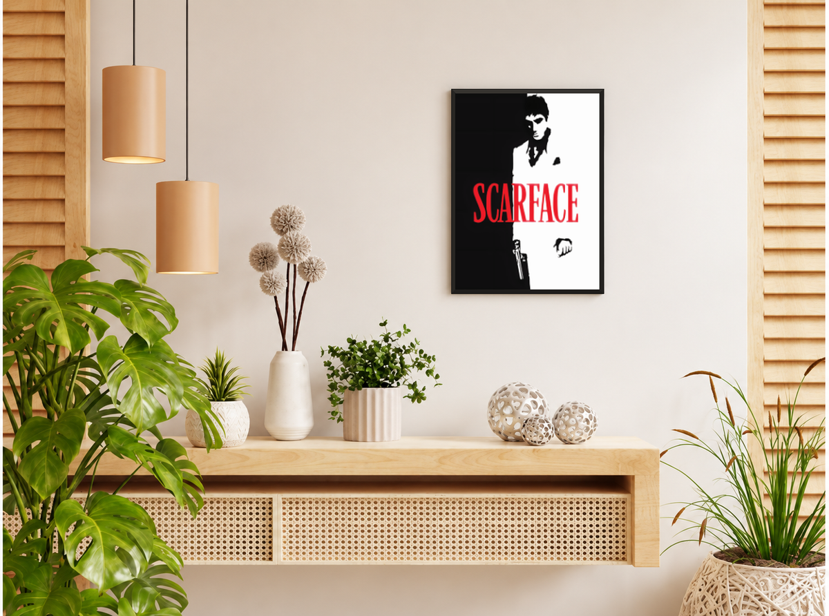 بوستر Scarface 3 بفريم أسود من T33