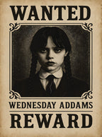 بوستر Wednesday wanted - تصميم الطباعة من T33