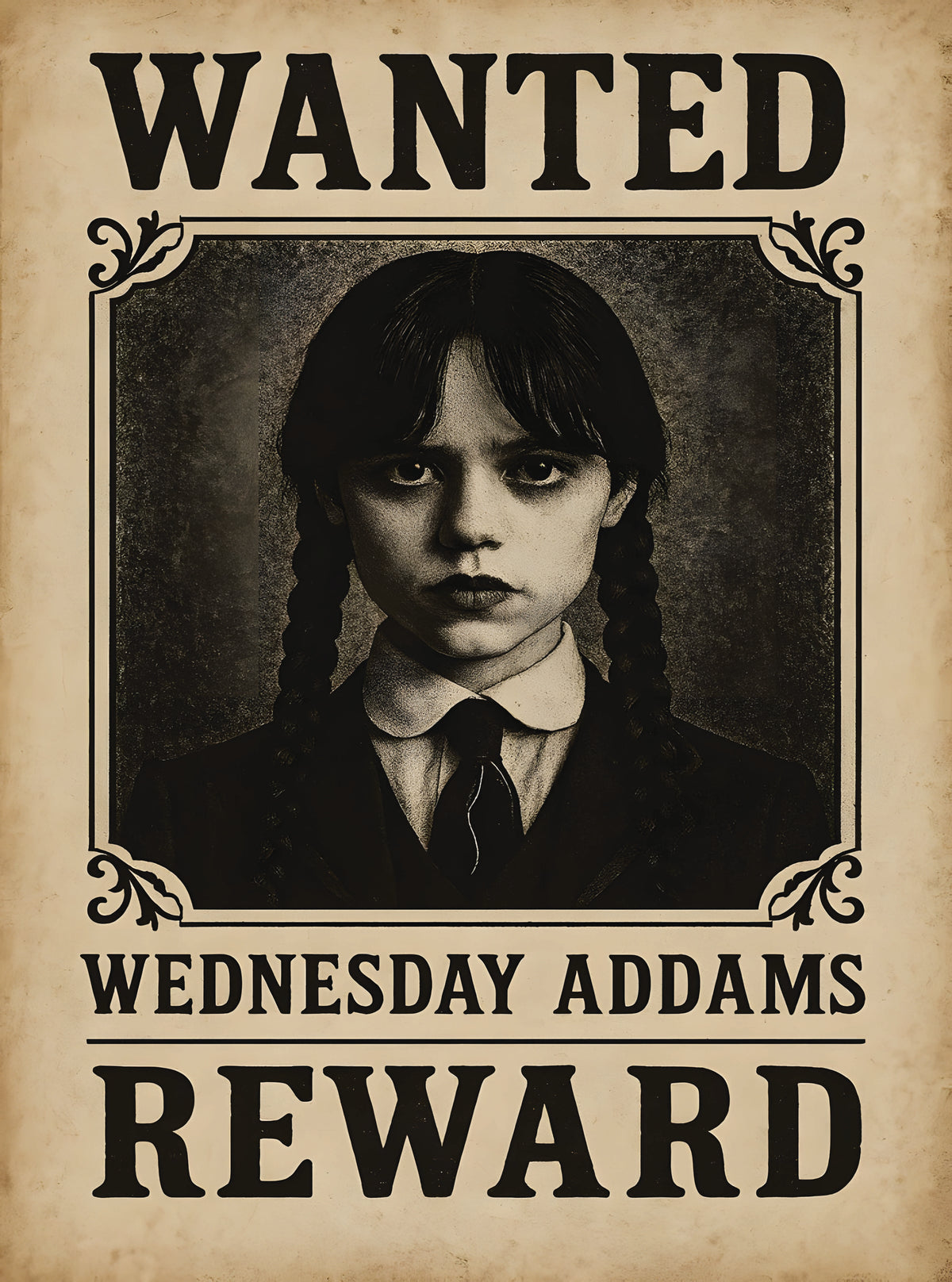 بوستر Wednesday wanted - تصميم الطباعة من T33