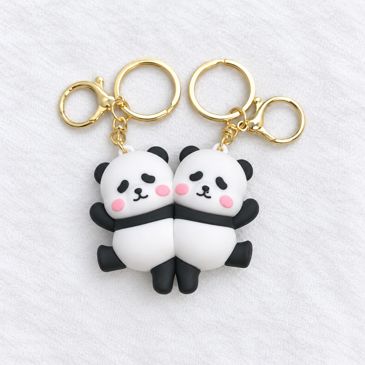 طقم ميداليات رابر Pandas 2 من قطعتين من T33