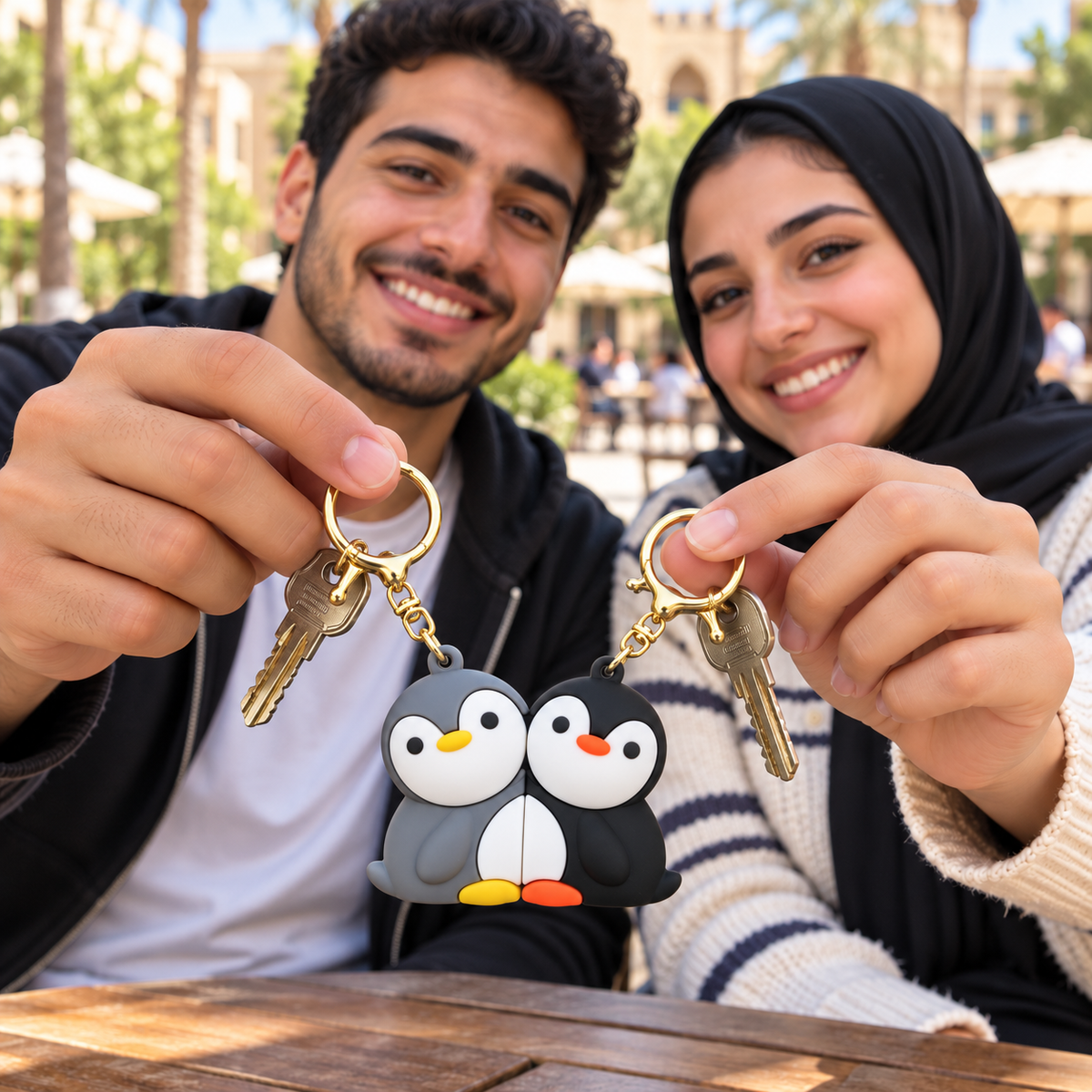 طقم ميداليات رابر Penguins - تنسيق توضيحي للاستخدام من قطعتين من T33