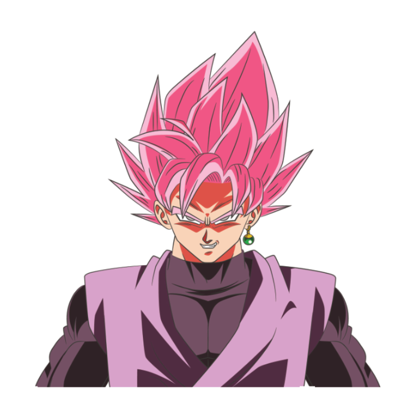 ستيكر فينيل Goku black rose من T33