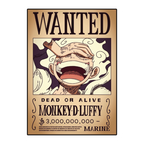 ستيكر فينيل Luffy wanted poster من T33