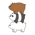 ستيكر فينيل We bare bears 1 من T33