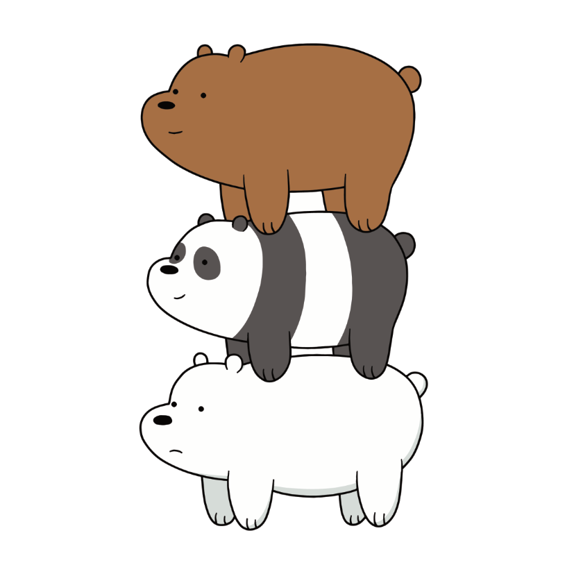 ستيكر فينيل We bare bears 1 من T33