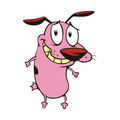 ستيكر فينيل Courage the cowardly dog من T33