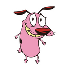 ستيكر فينيل Courage the cowardly dog من T33