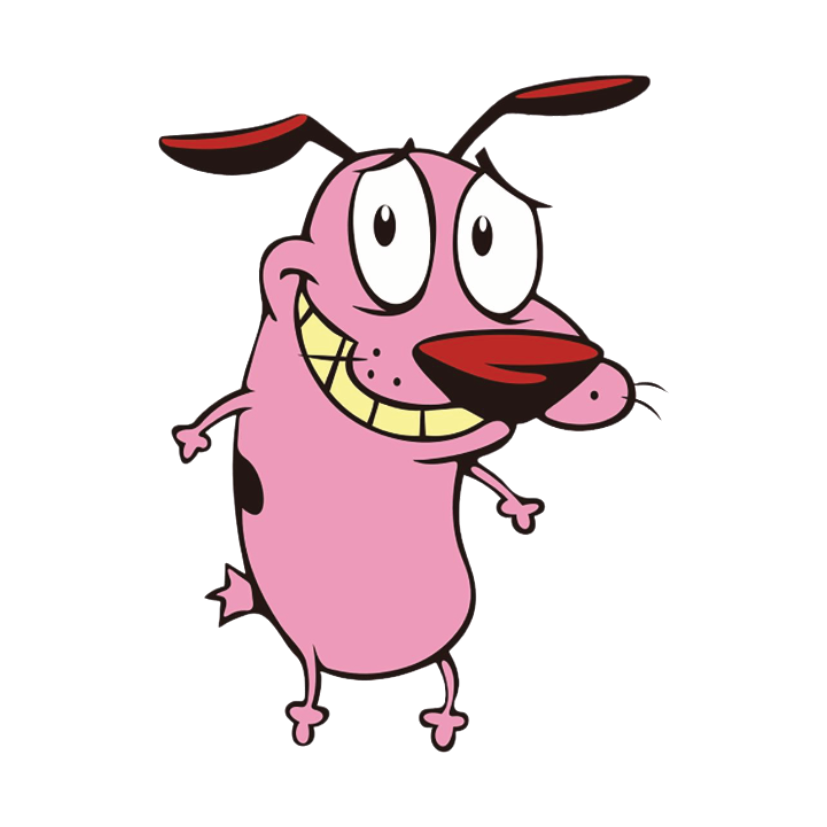 ستيكر فينيل Courage the cowardly dog من T33