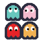 ستيكر فينيل Pac man ghosts من T33