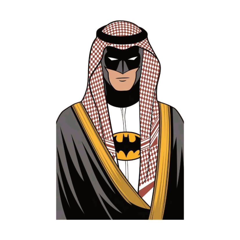 ستيكر فينيل Arab Batman من T33