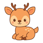 ستيكر فينيل Cute gazelle من T33