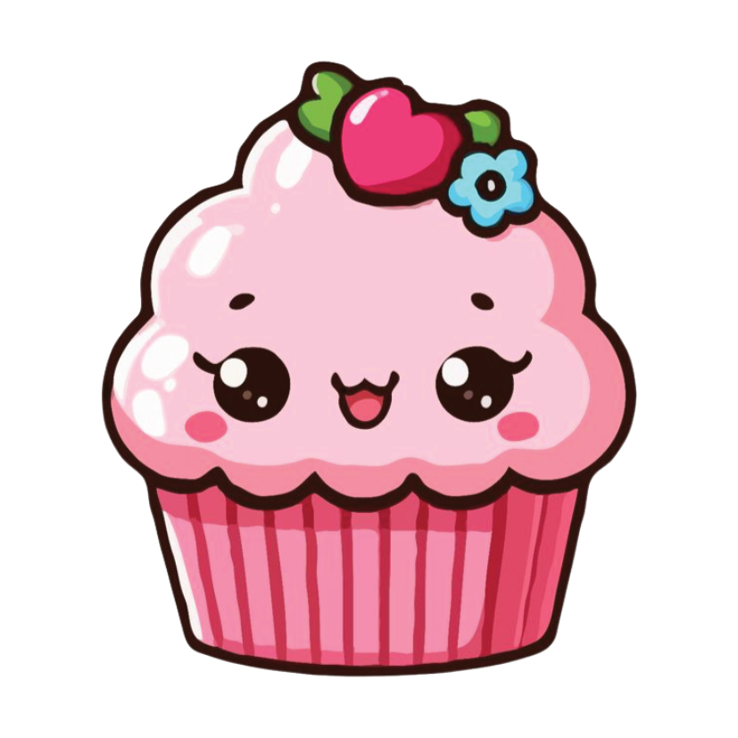 ستيكر فينيل Cute cup cake من T33