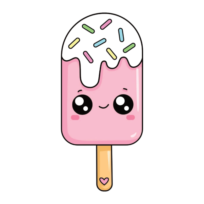 ستيكر فينيل Cute ice cream stick من T33