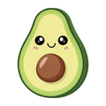ستيكر فينيل Cute avocado من T33