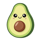 ستيكر فينيل Cute avocado من T33