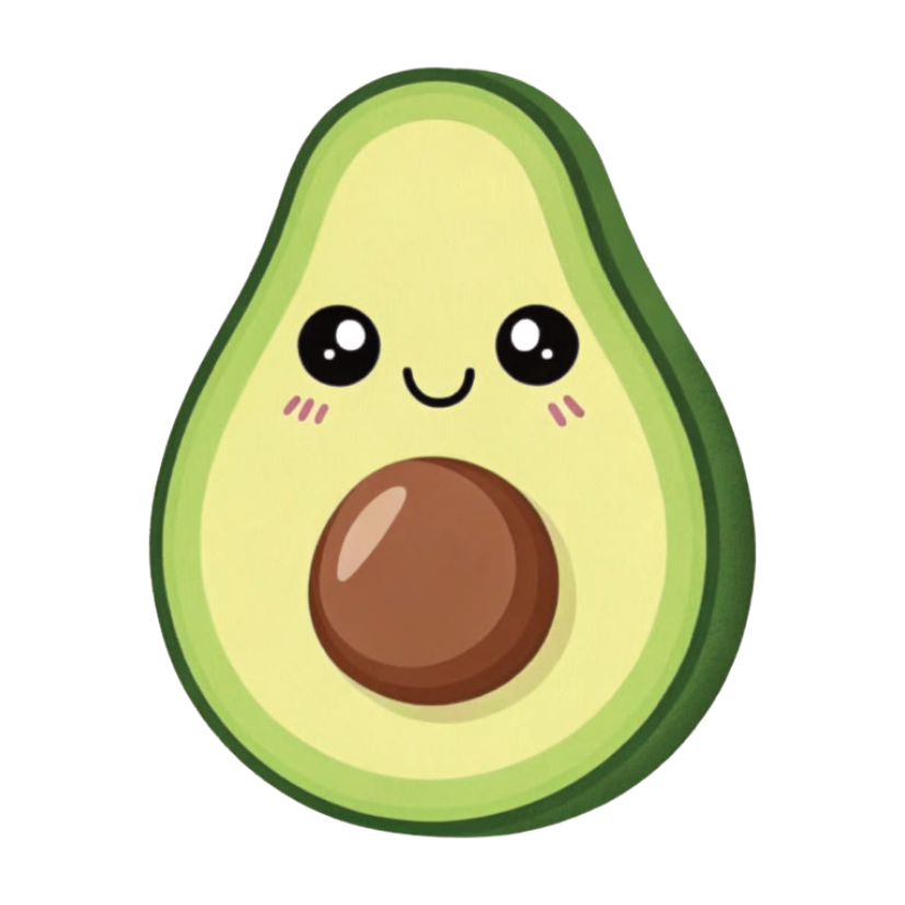 ستيكر فينيل Cute avocado من T33
