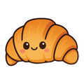 ستيكر فينيل Cute croissant من T33
