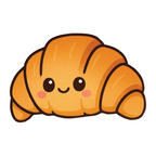 ستيكر فينيل Cute croissant من T33