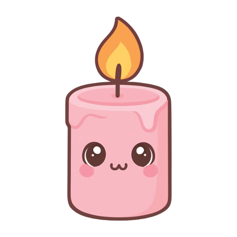 ستيكر فينيل Cute candle من T33