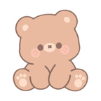 ستيكر فينيل Cute teddy bear من T33