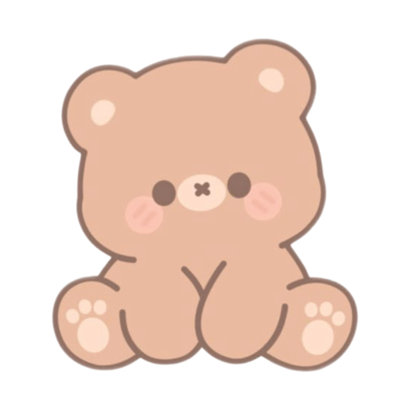ستيكر فينيل Cute teddy bear من T33