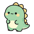 ستيكر فينيل Cute dinosaur من T33