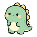 ستيكر فينيل Cute dinosaur من T33