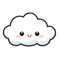 ستيكر فينيل Cute cloud من T33