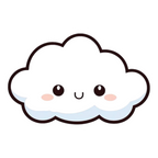 ستيكر فينيل Cute cloud من T33