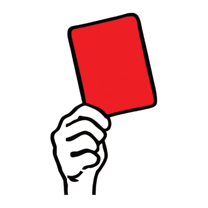 ستيكر فينيل Red card من T33