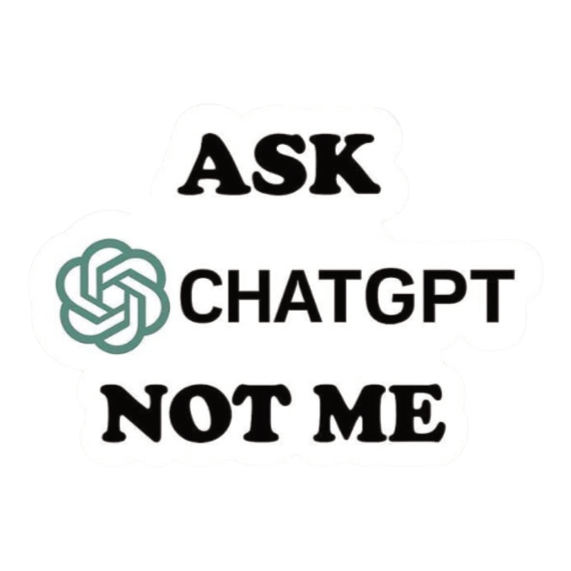 ستيكر فينيل Ask chatGPT من T33