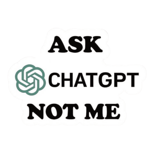 ستيكر فينيل Ask chatGPT من T33