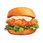 ستيكر فينيل Chicken burger من T33