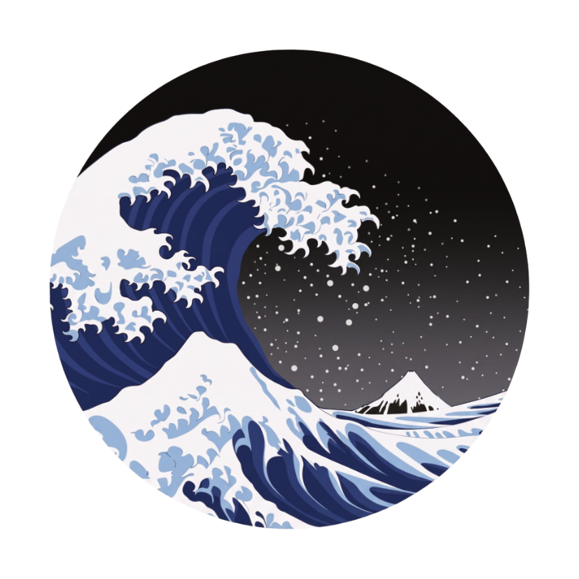 ستيكر فينيل Waves of Japan 2 من T33