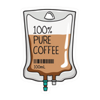 ستيكر فينيل 100% pure coffee من T33