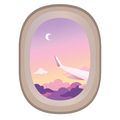ستيكر فينيل Aircraft window من T33