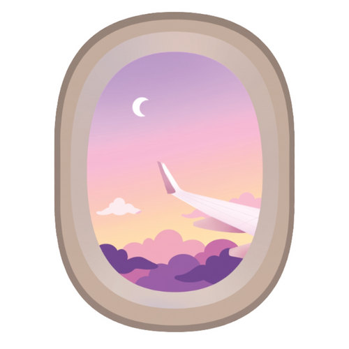 ستيكر فينيل Aircraft window من T33